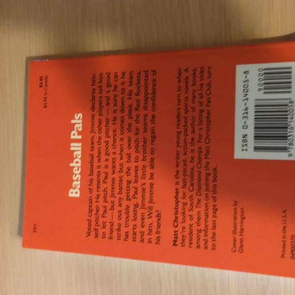 9 Matt Christopher Adventure Books Baseball - Picture 8 of 16